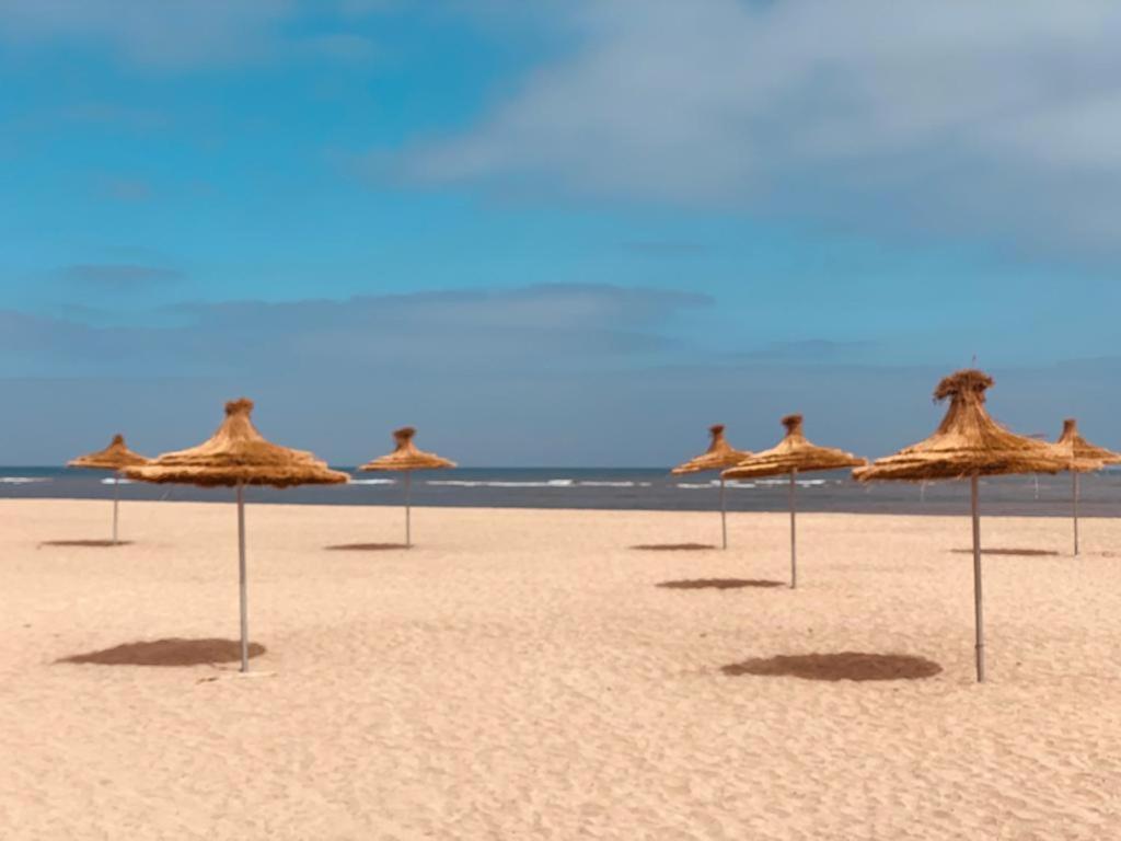 Blanca Beach Vue Laterale Sur Mer Sidi Rahal  Exterior foto