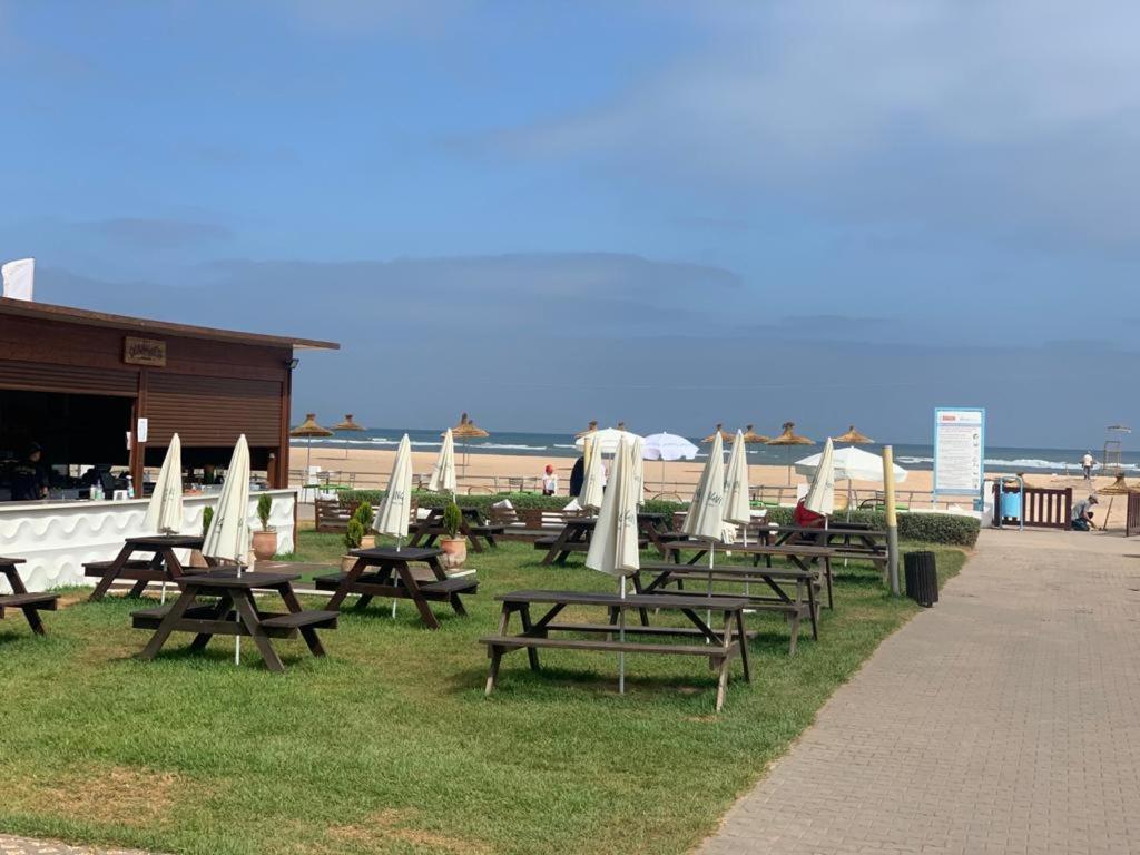 Blanca Beach Vue Laterale Sur Mer Sidi Rahal  Exterior foto